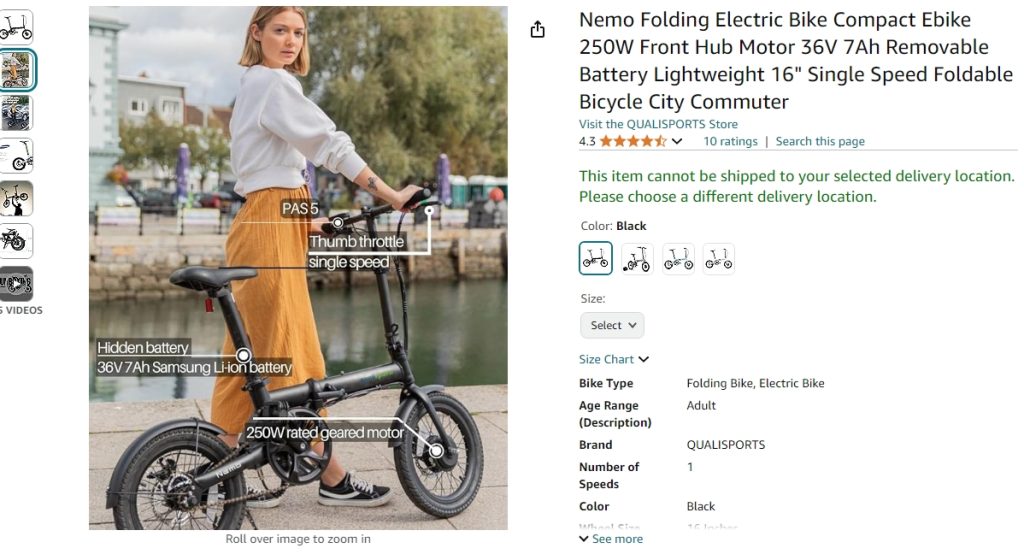 Bike Deals: Nemo Folding Electric Bike Is Great for Commuting and Riding