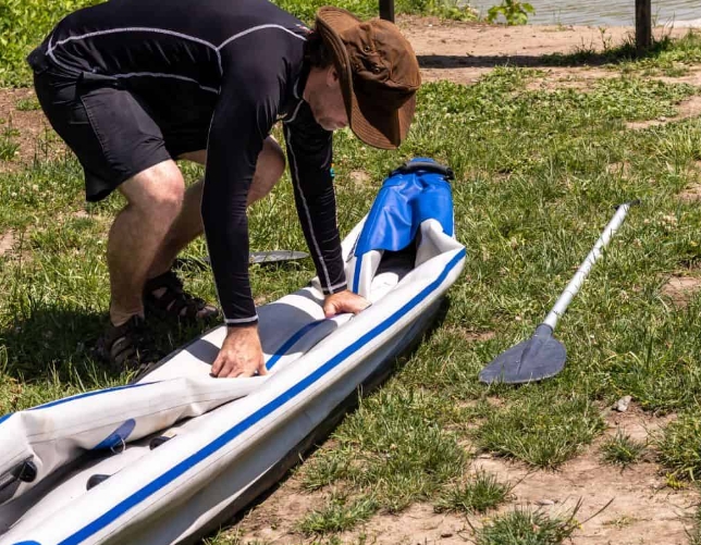 How to Speed Up Inflatable Kayak Glue Drying Time with a Heat Gun